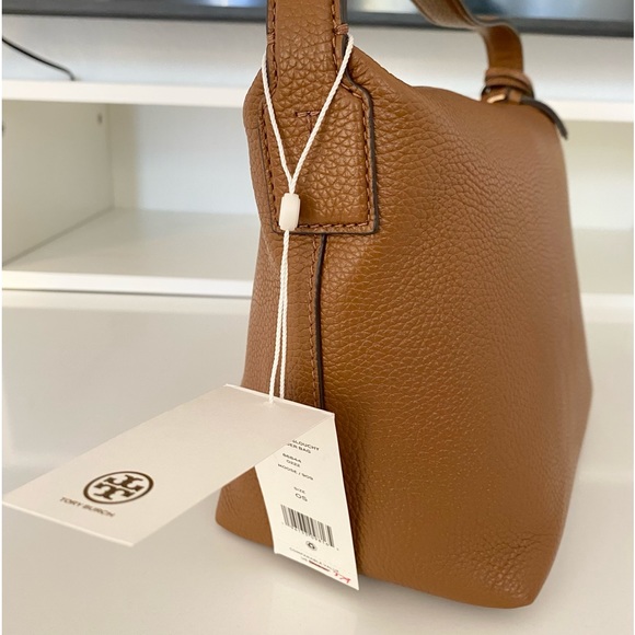 🎊🤎NEW🤎Tory Burch Thea small slouchy shoulder bag/hand carrying bag/leather - Picture 6 of 11